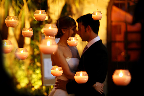 decoracion de bodas con velas